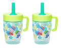 Zak Designs Peppa Pig Capri Toddler Tumbler For Travel or At Home, 10oz 2-Pack