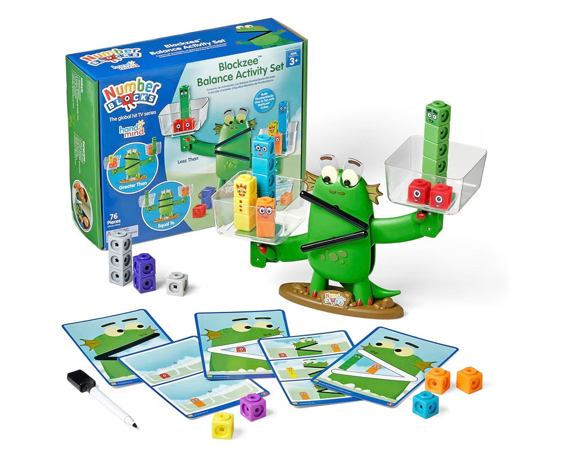 Numberblocks Blockzee Balance Activity Set, ﻿61 MathLink Cubes