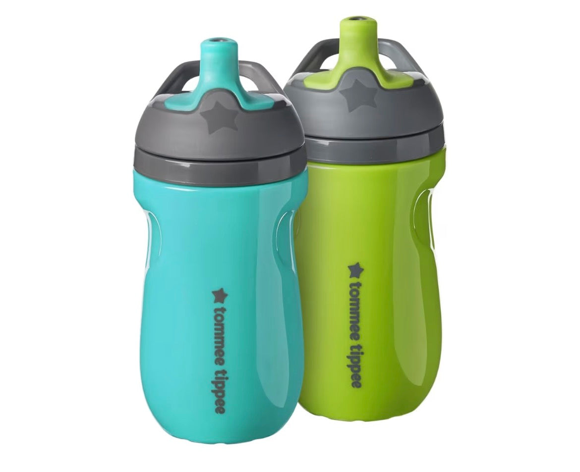 Tommee Tippee Insulated 9oz Sporty Spout Toddler Water Bottle