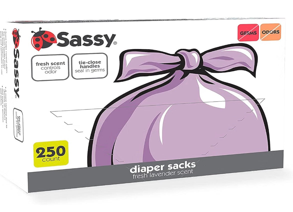 Sassy 250 Count Disposable Diaper Sacks