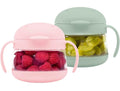 Ubbi Tweat Snack Container for Kids & Toddlers, Sage Green & Blush Pink