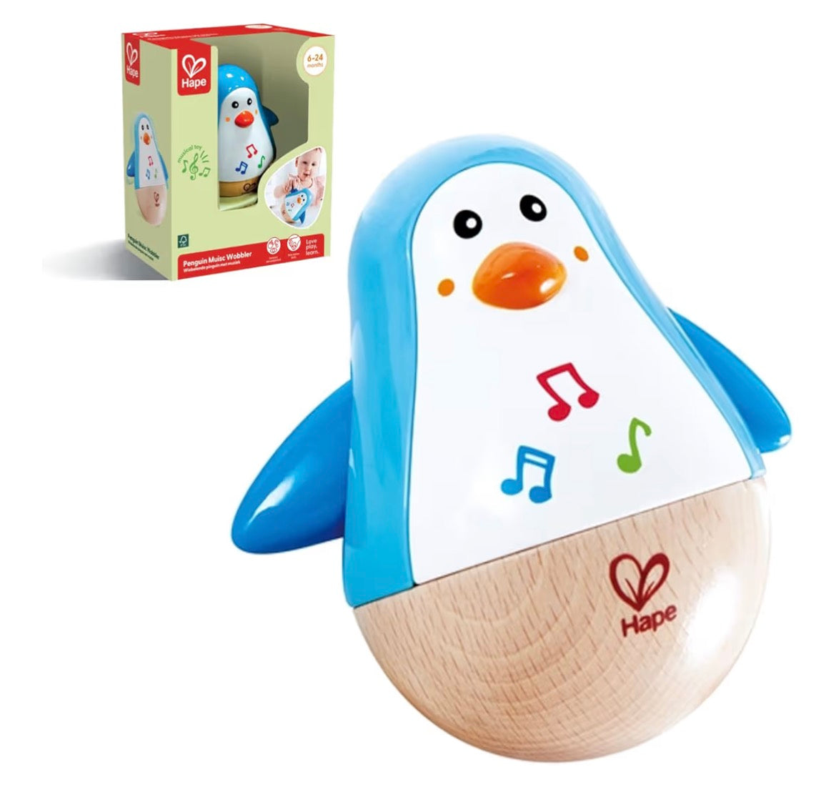 Hape Penguin Wobbler