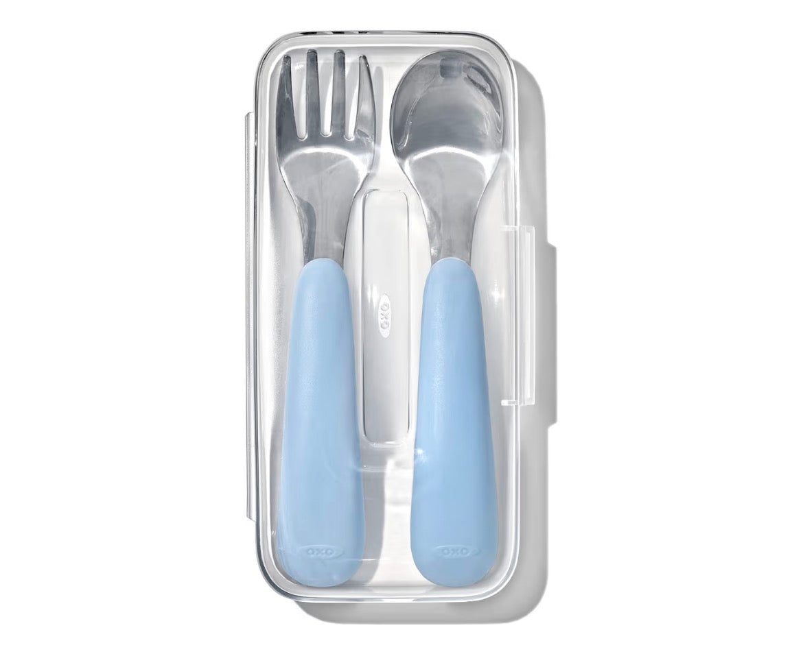 OXO Tot On-The-Go Fork and Spoon Set