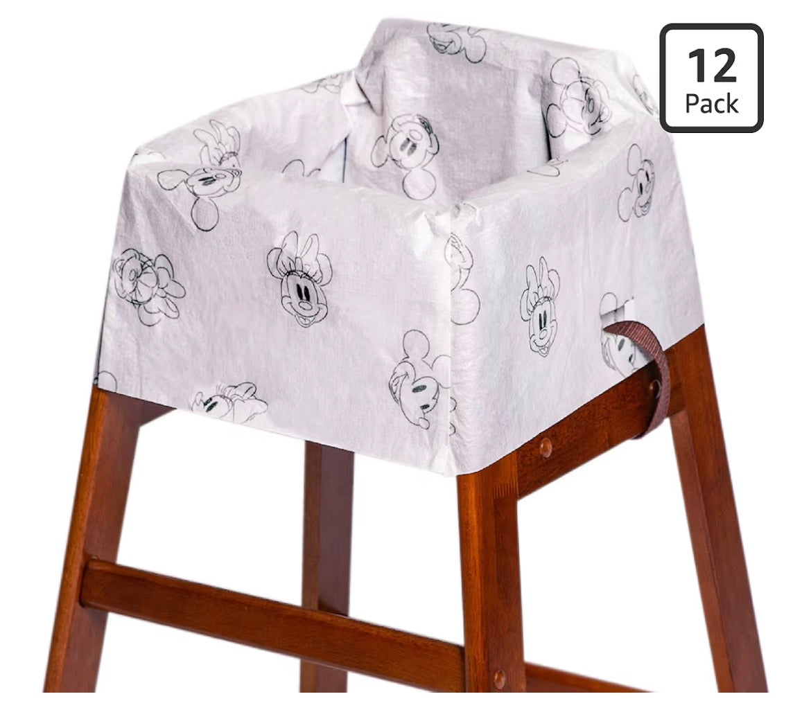 J.L. Childress Disney Baby Disposable Restaurant High Chair Covers