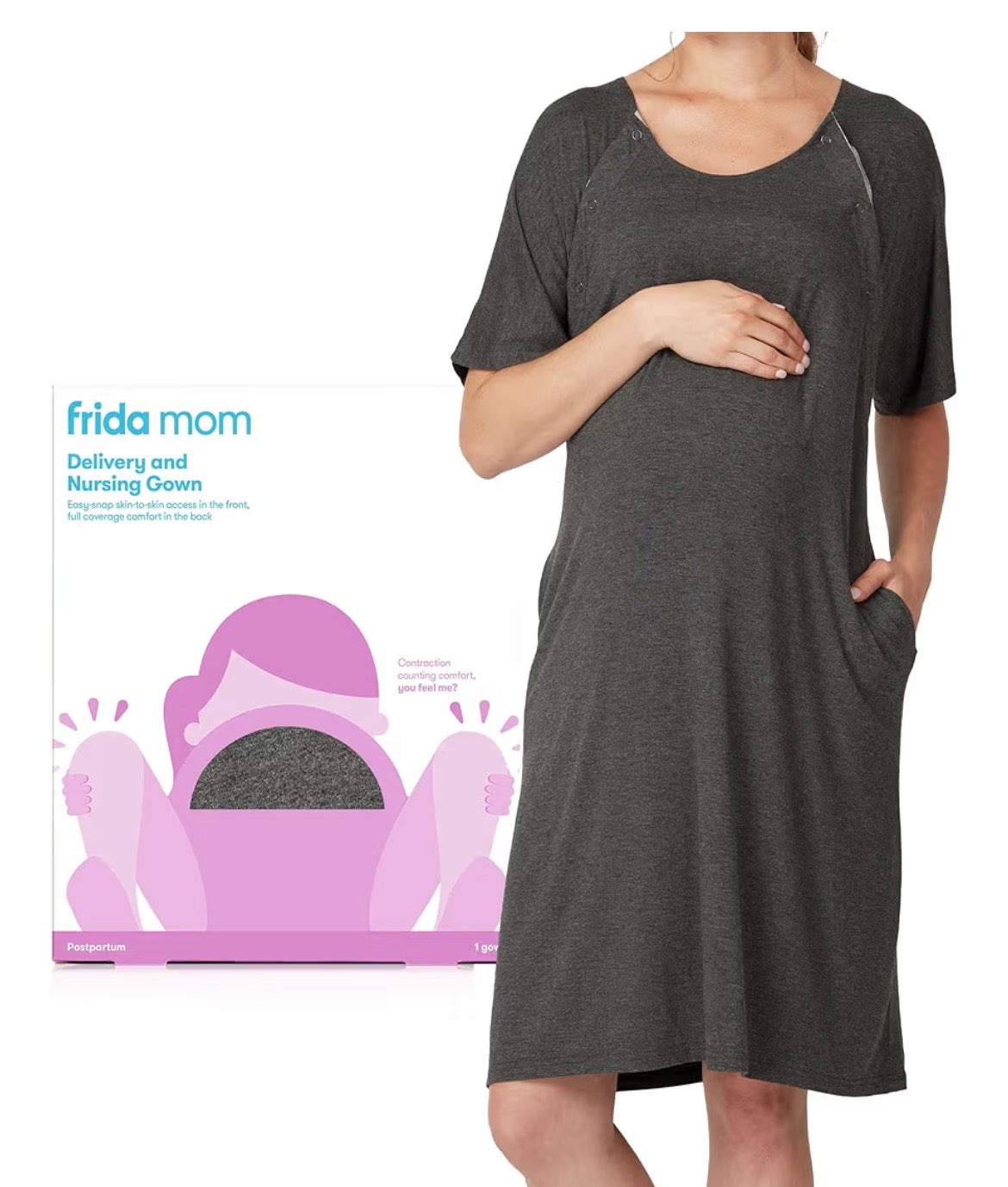 Frida Mom Labor and Delivery Gown