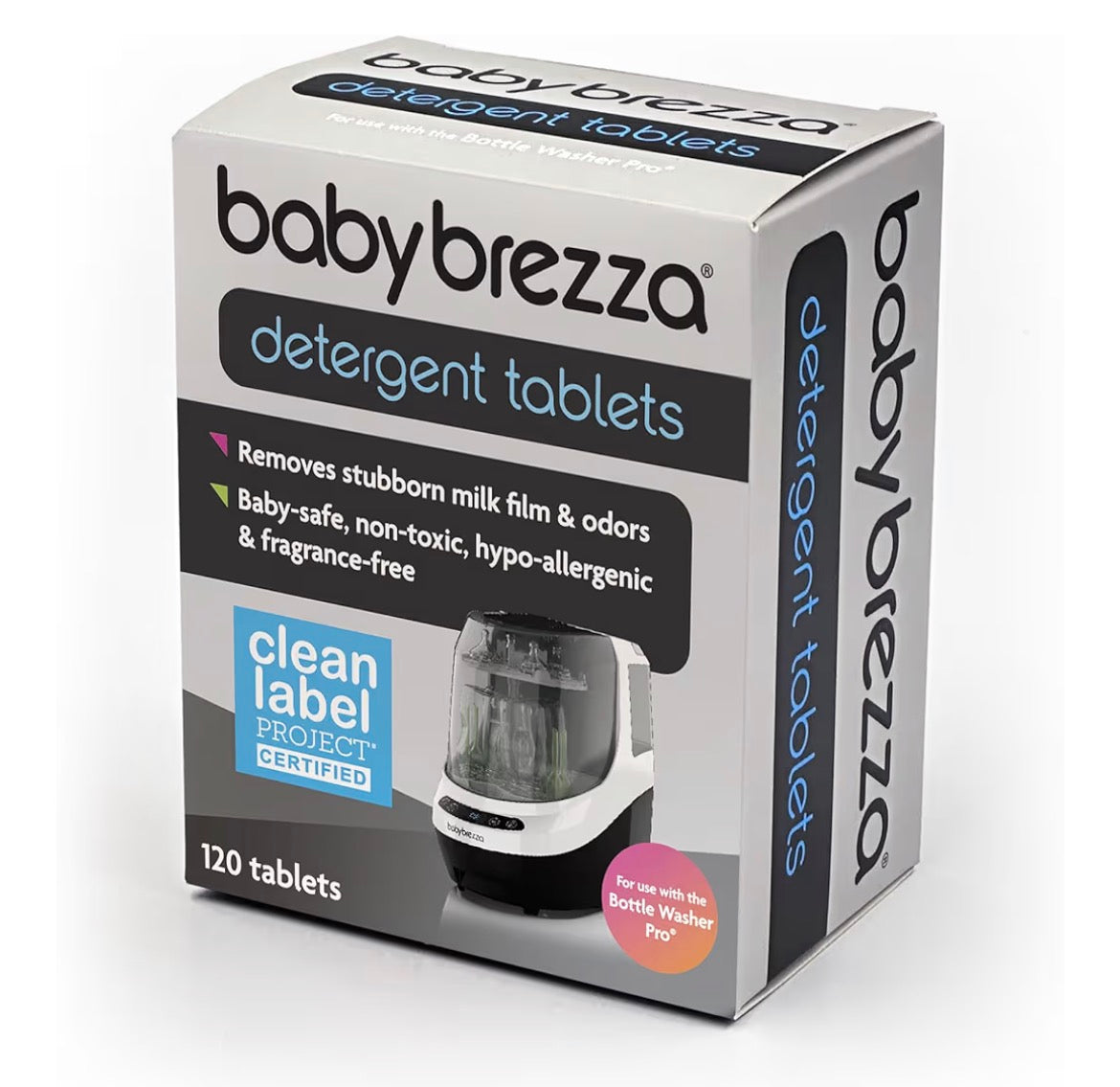 Baby Brezza Detergent Soap Tablets for Bottle Washers, 120 Tablets