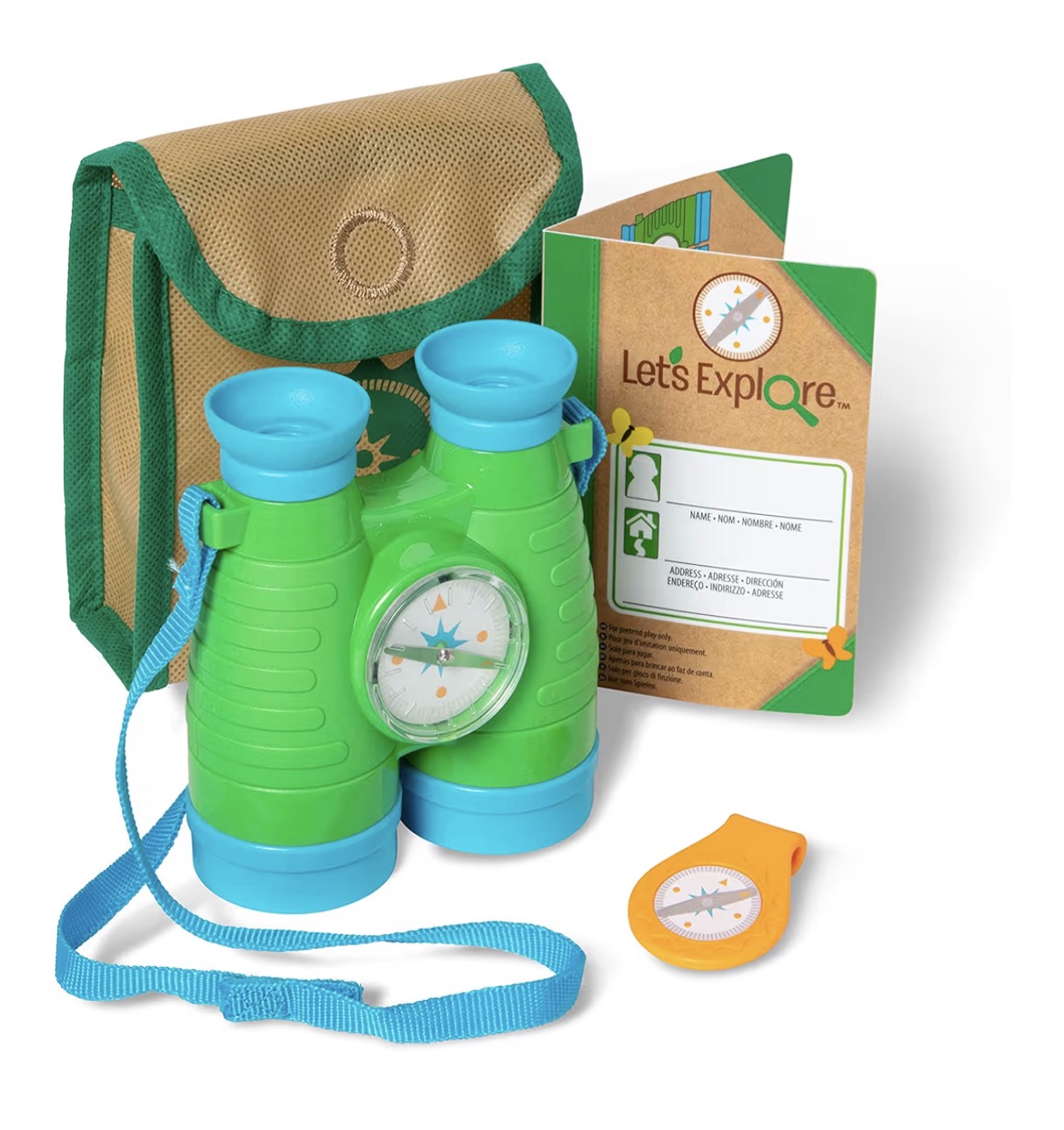 Melissa & Doug Let's Explore Binoculars & Compass Play Set